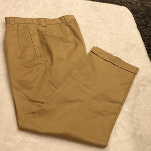 Ashworth pleat front beige cotton pants, 32x32